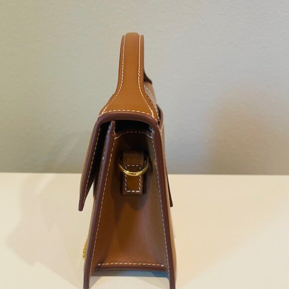 NEW - Jacquemus Le Grand Bambino Light Brown Leather Crossbody Bag ✨ - Picture 3 of 6